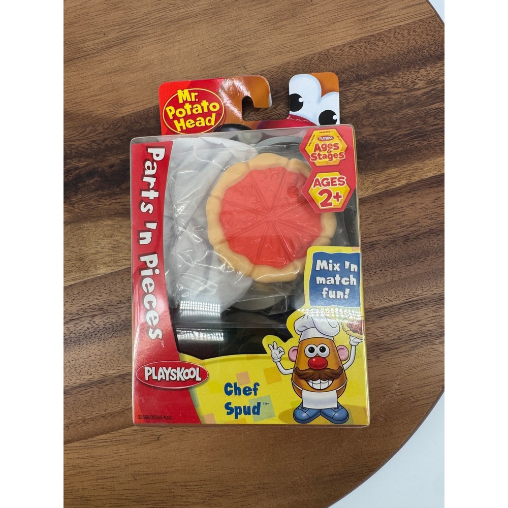Vintage Mr Potato Head Chef Spud Pizza Parts n Pieces 2007 New Accessory Set